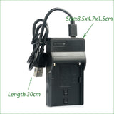 Slim USB to USB-C Battery Charger for CANON NB-7L