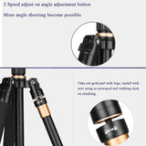 QZSD Q222 Camera Portable Aluminium Monopod Professional Tripod with Ball Head