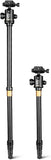 QZSD Q222 Camera Portable Aluminium Monopod Professional Tripod with Ball Head