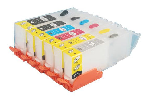 Refillable Ink Cartridges 4 Canon PGI-650 CLI-651 + GY